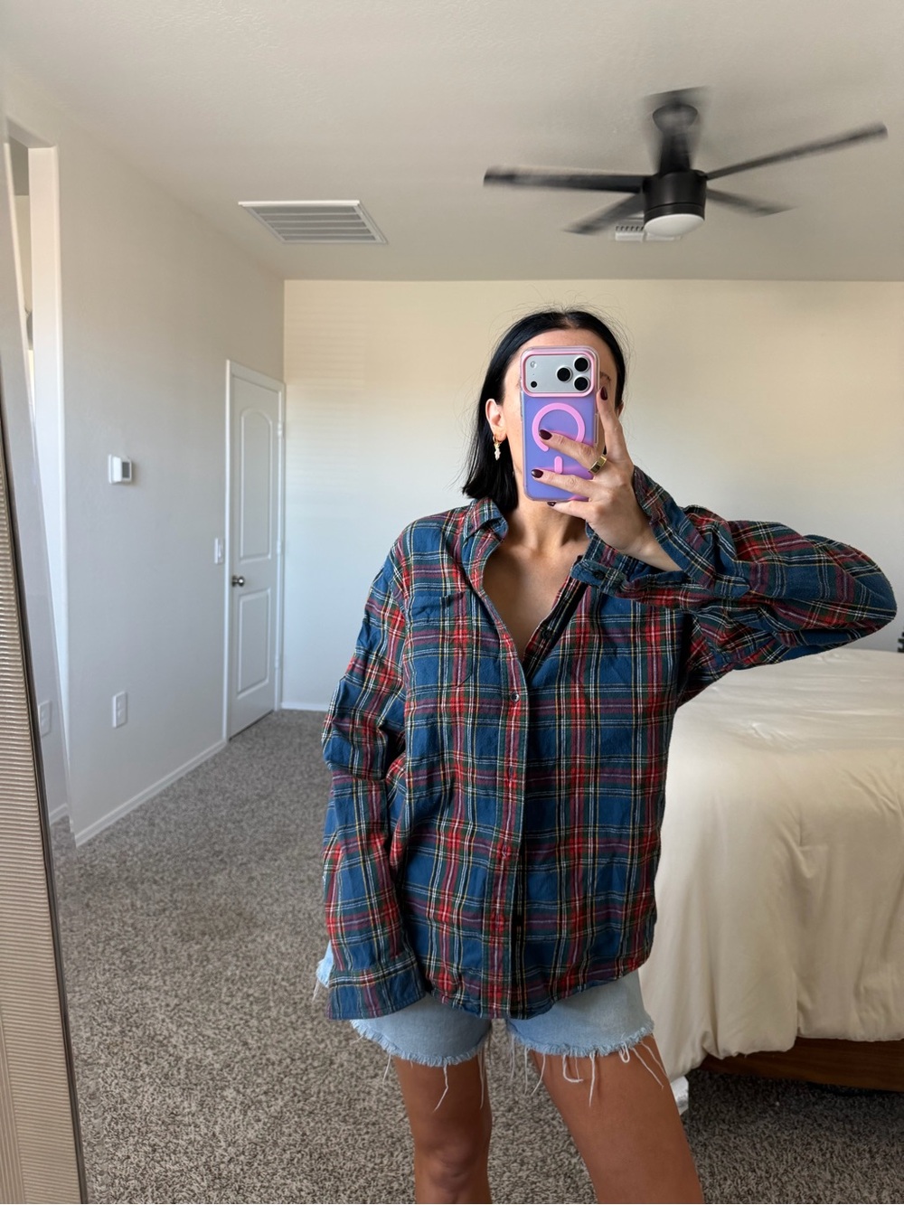 Vintage LL bean plaid flannel